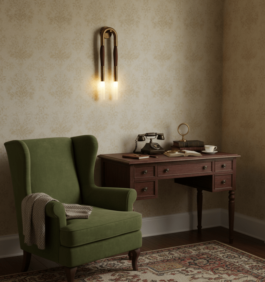 Horsehair Wall Lamp – detail 15