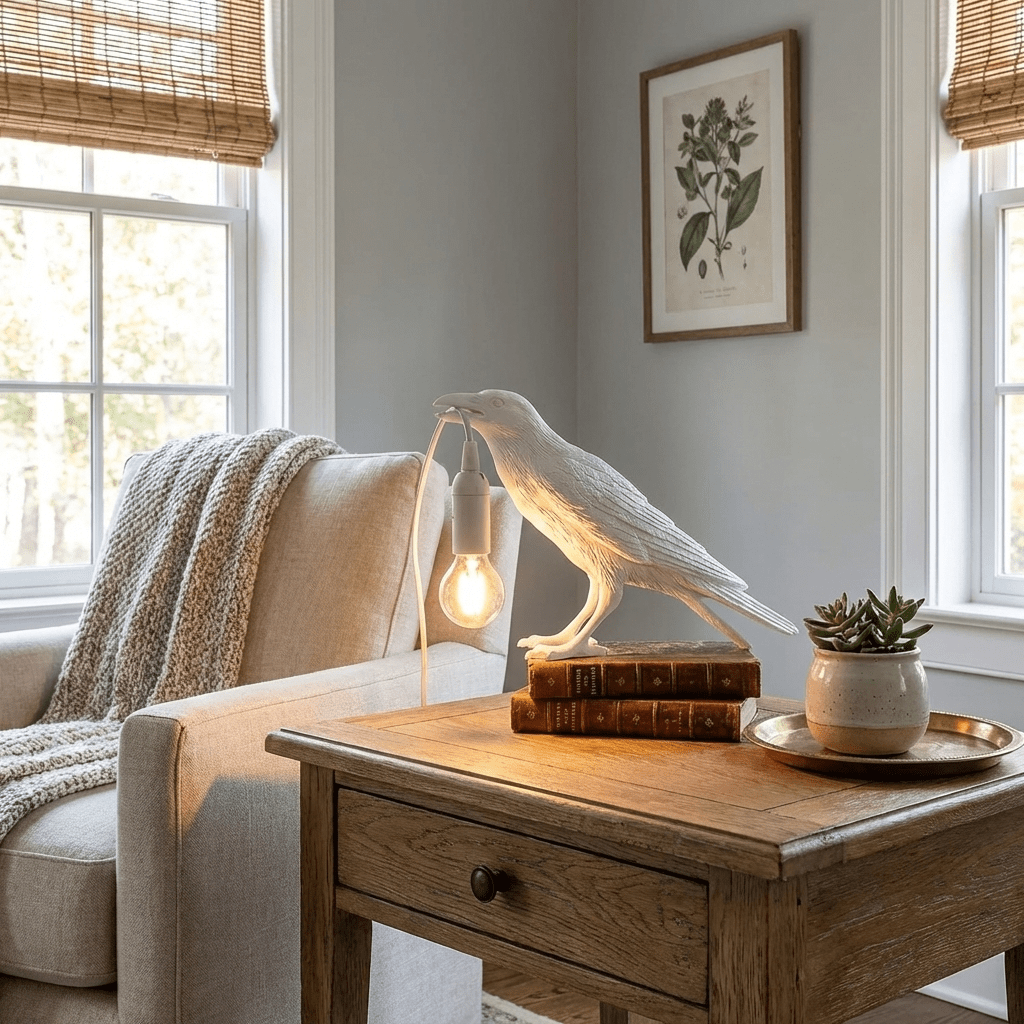 Raven Resin Table Lamp - Vakkerlight