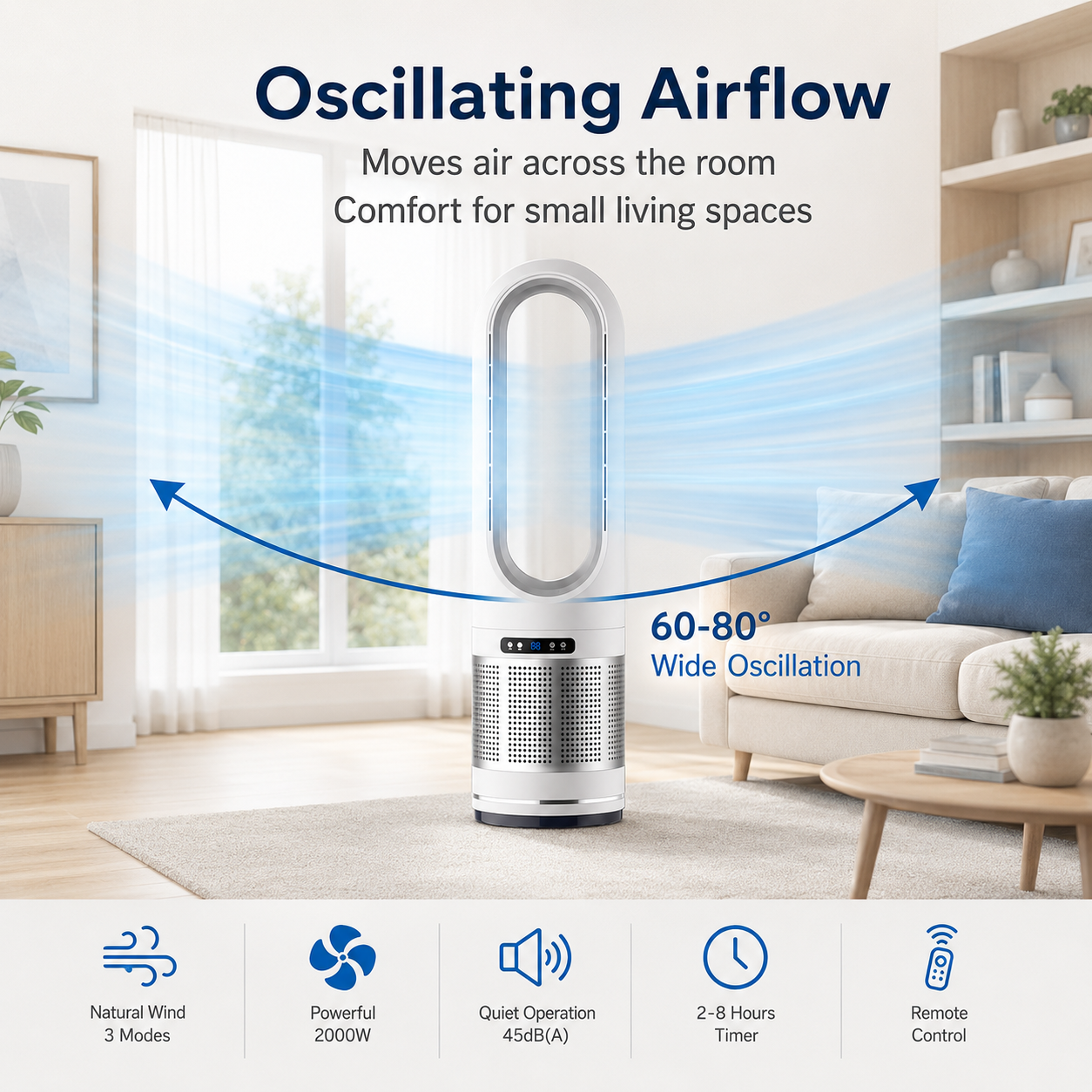 CARE - Bladeless Tower Fan