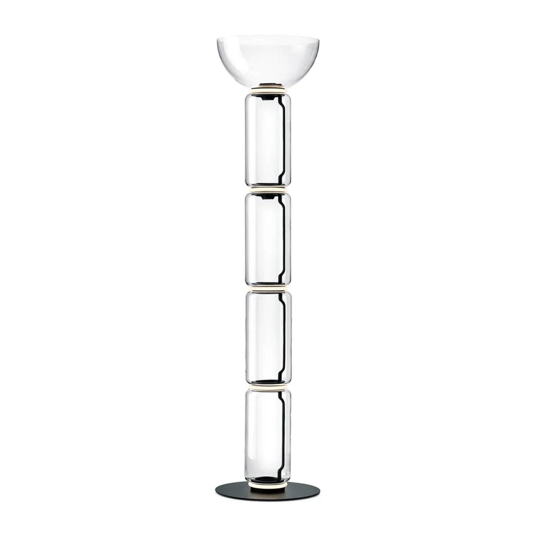 Mevvilzo Cylindrical Glass Floor Lamp