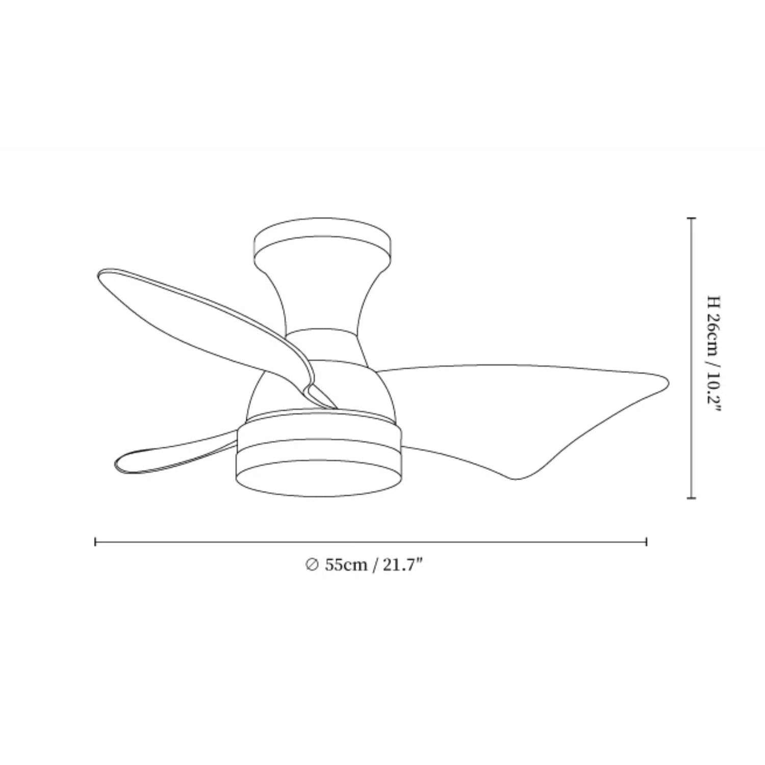 Elia LED Ceiling Fan Light