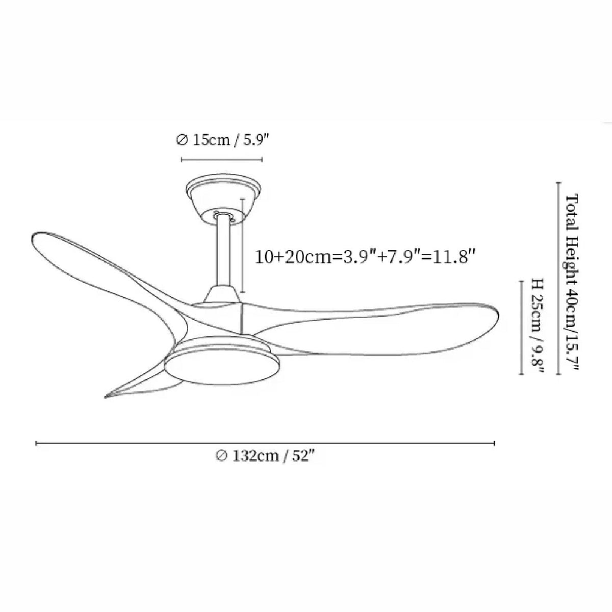 Orenlynko Ceiling Fan Light