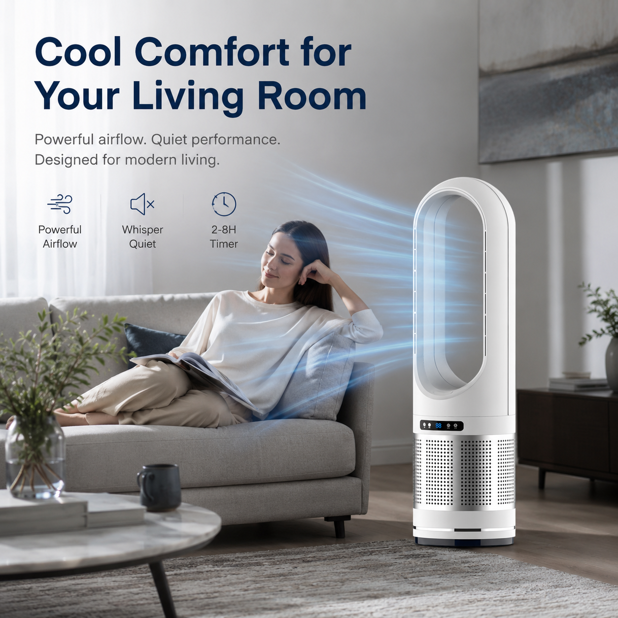 CARE - Bladeless Tower Fan