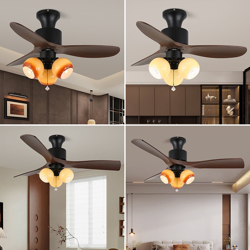 Evora Vintage Ceiling Fan Light