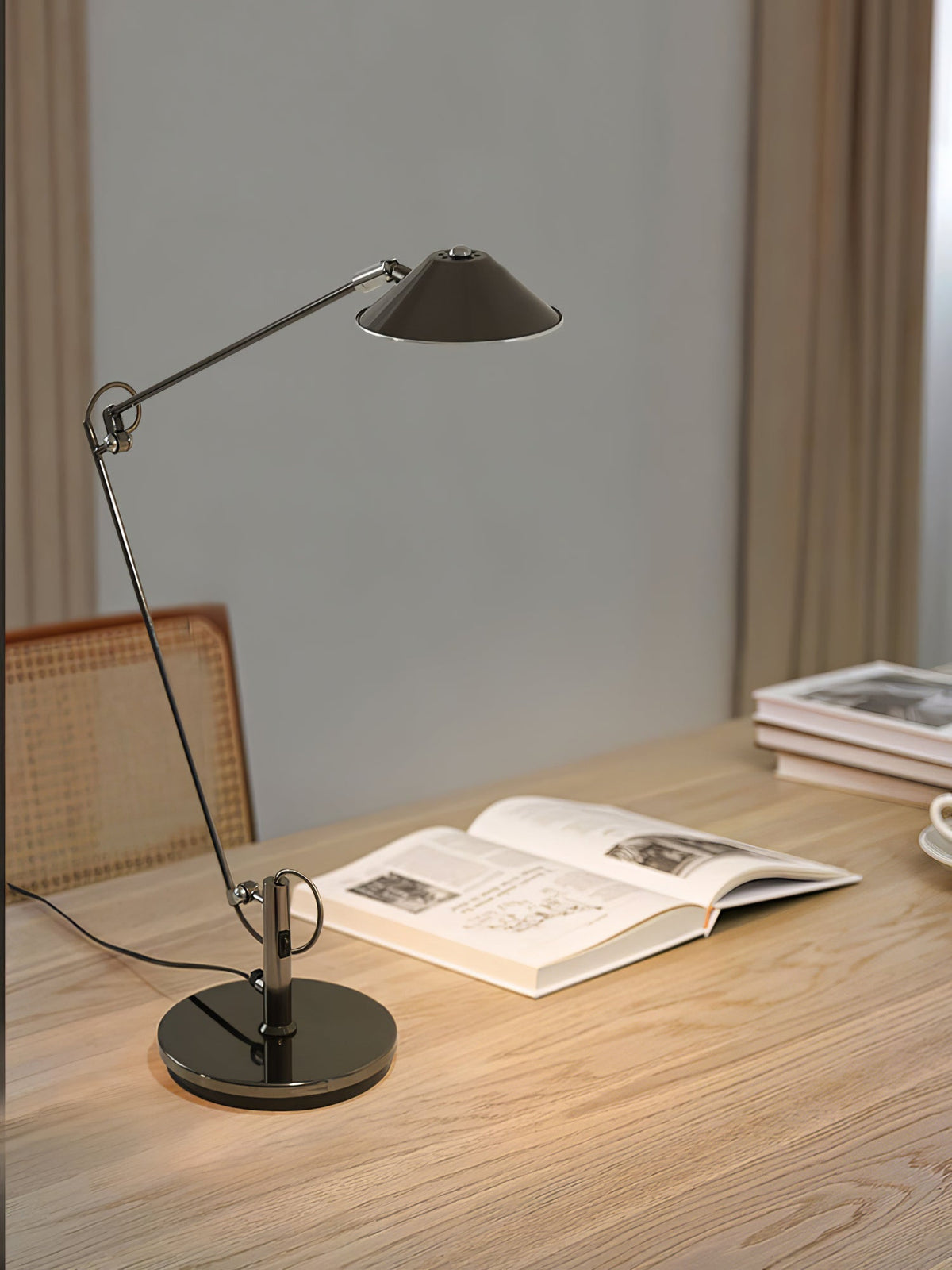Adjustable Black Office Task Lamp – detail 10