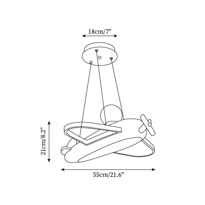 Emlo Airplane Pendant Light