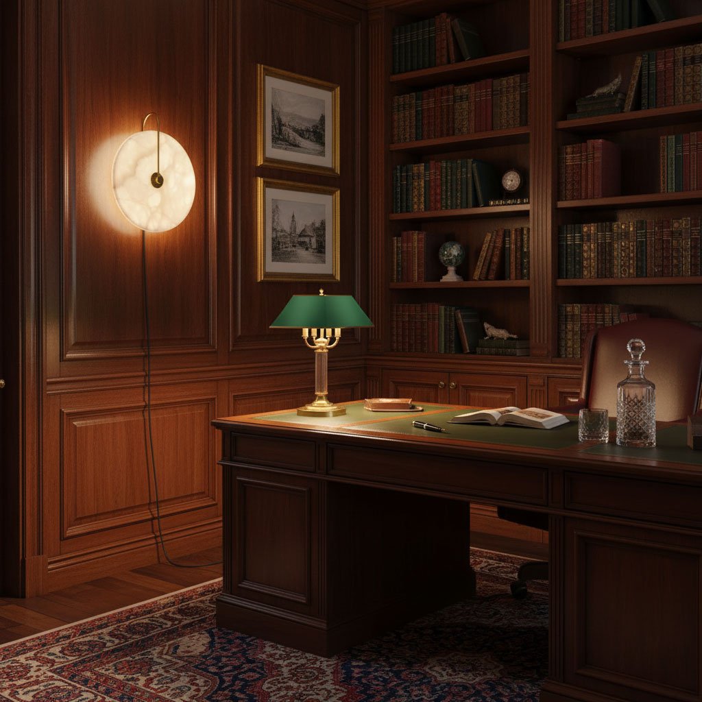 Alabaster LED Plug-In Wall Lamp – detail 6