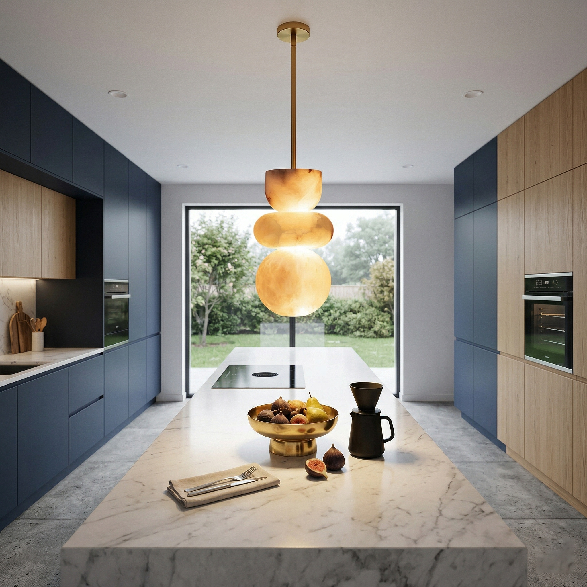 Reefis Alabaster Pendant Light