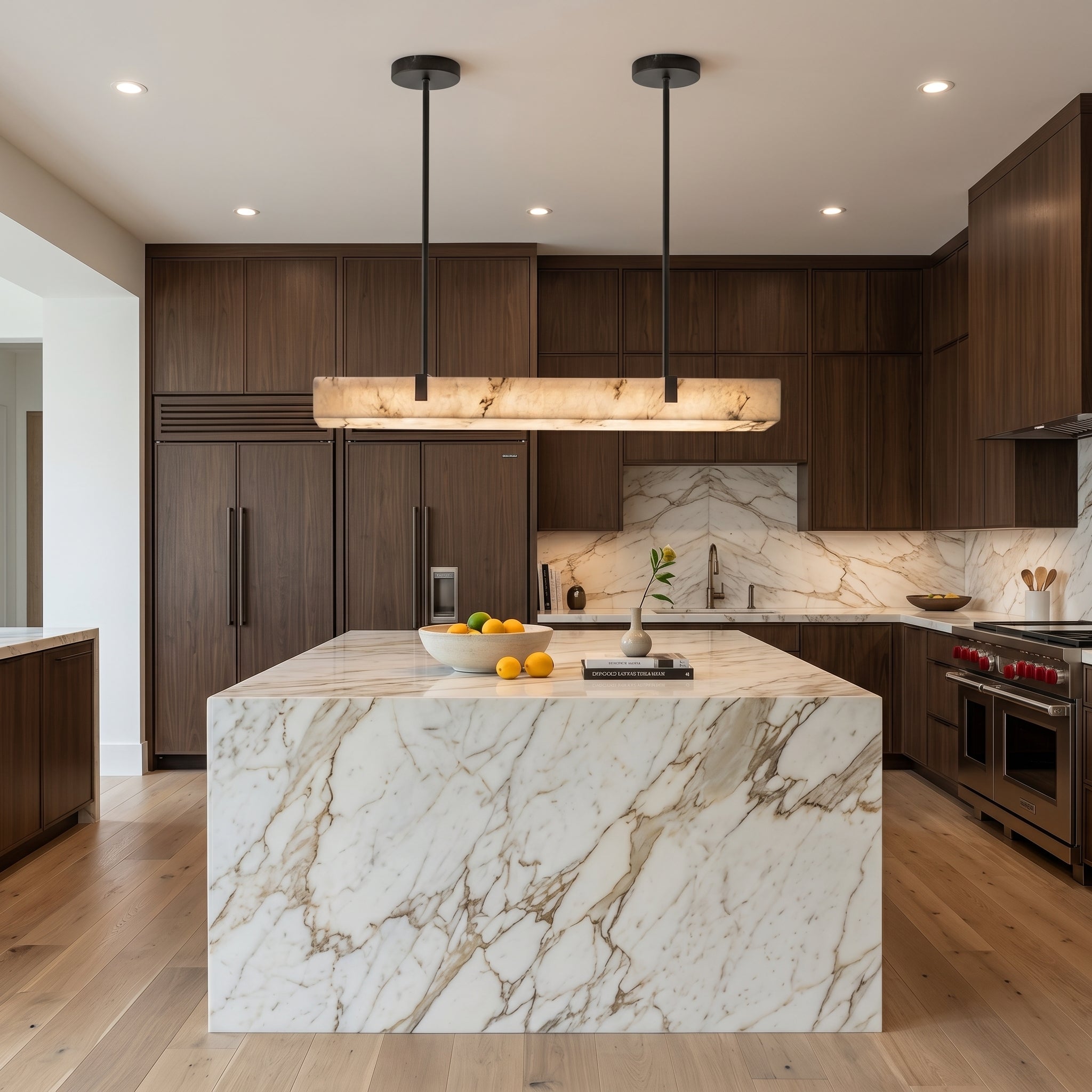 Tavoa Alabaster Linear Chandelier