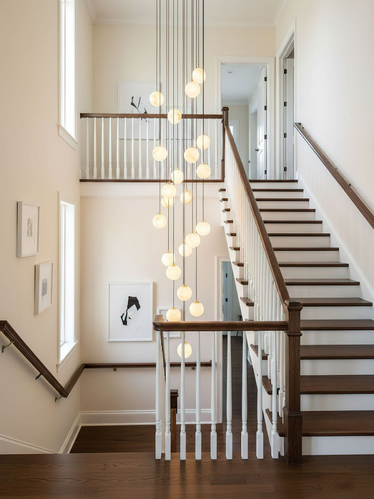 Alabaster Balls Cluster Chandelier – detail 11