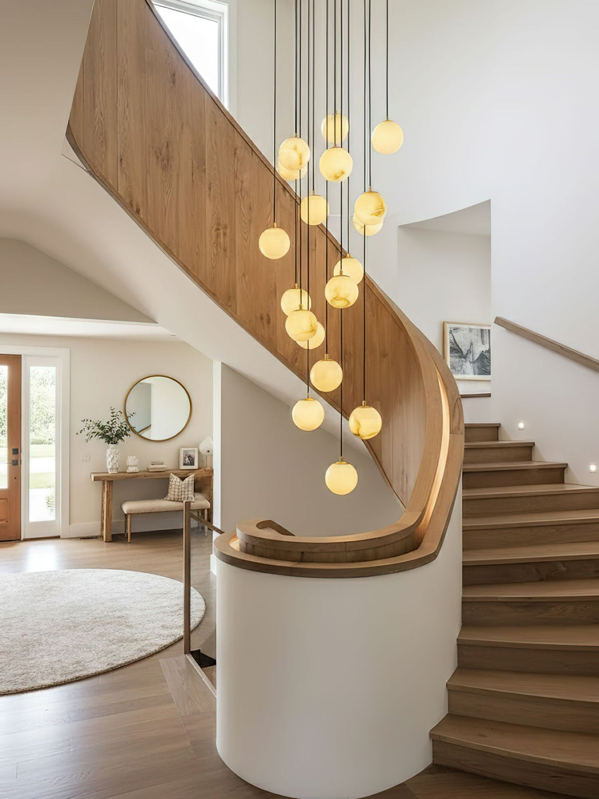 Alabaster Balls Cluster Chandelier – detail 7