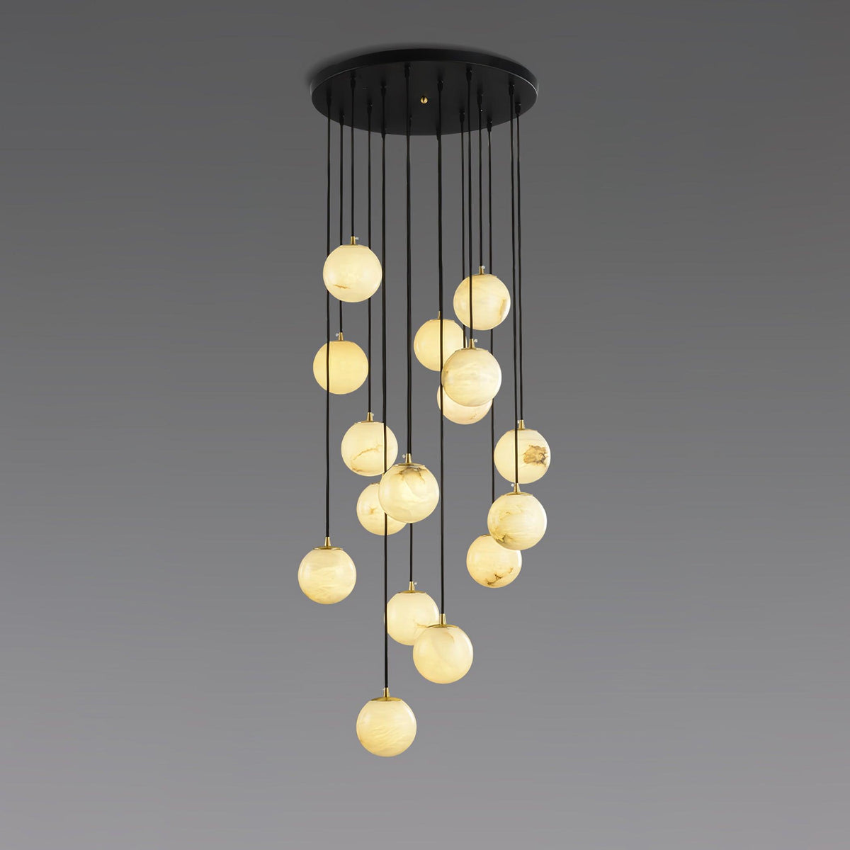Alabaster Balls Cluster Chandelier – detail 31