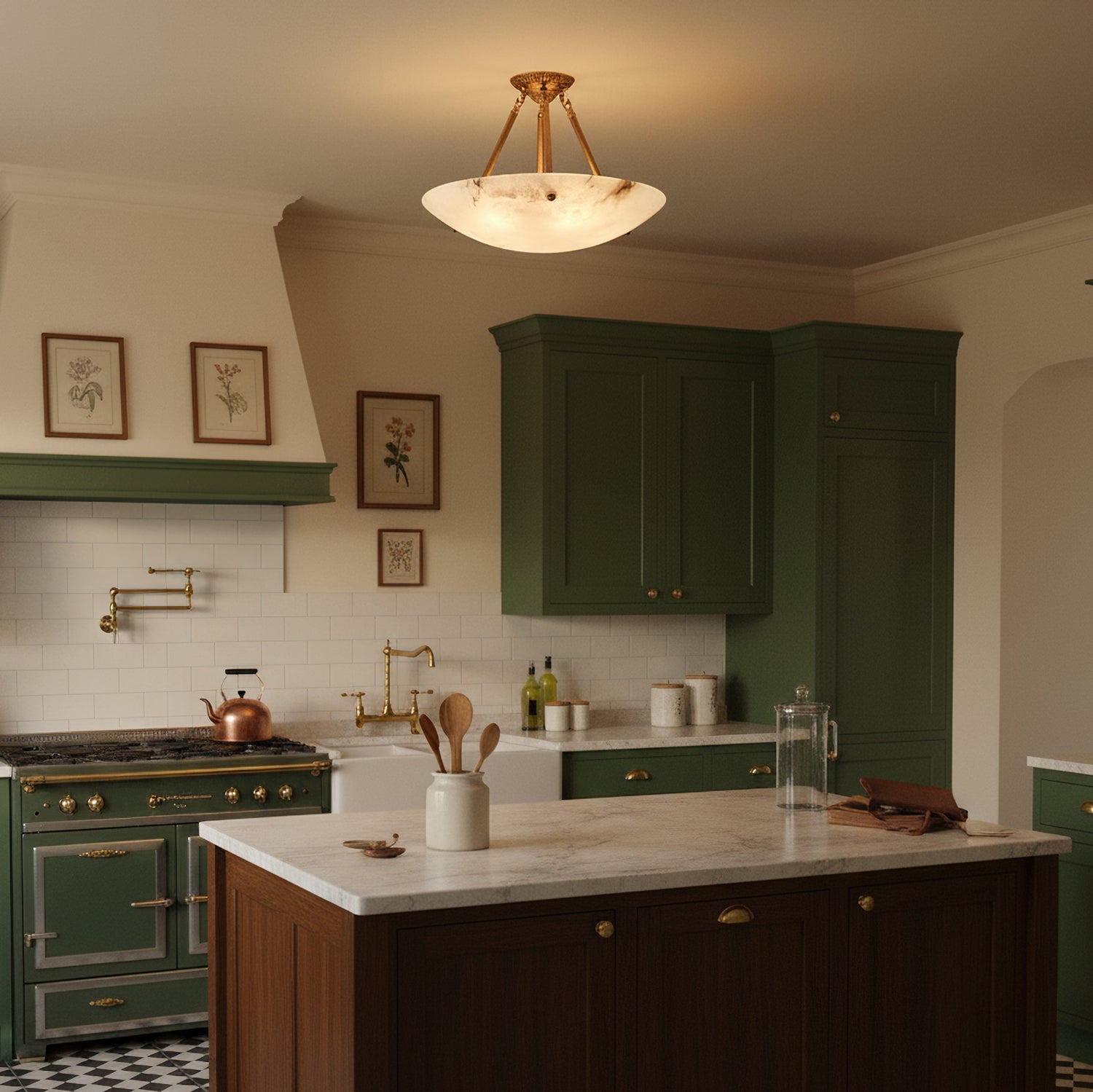 Okedan Bowl Ceiling Light