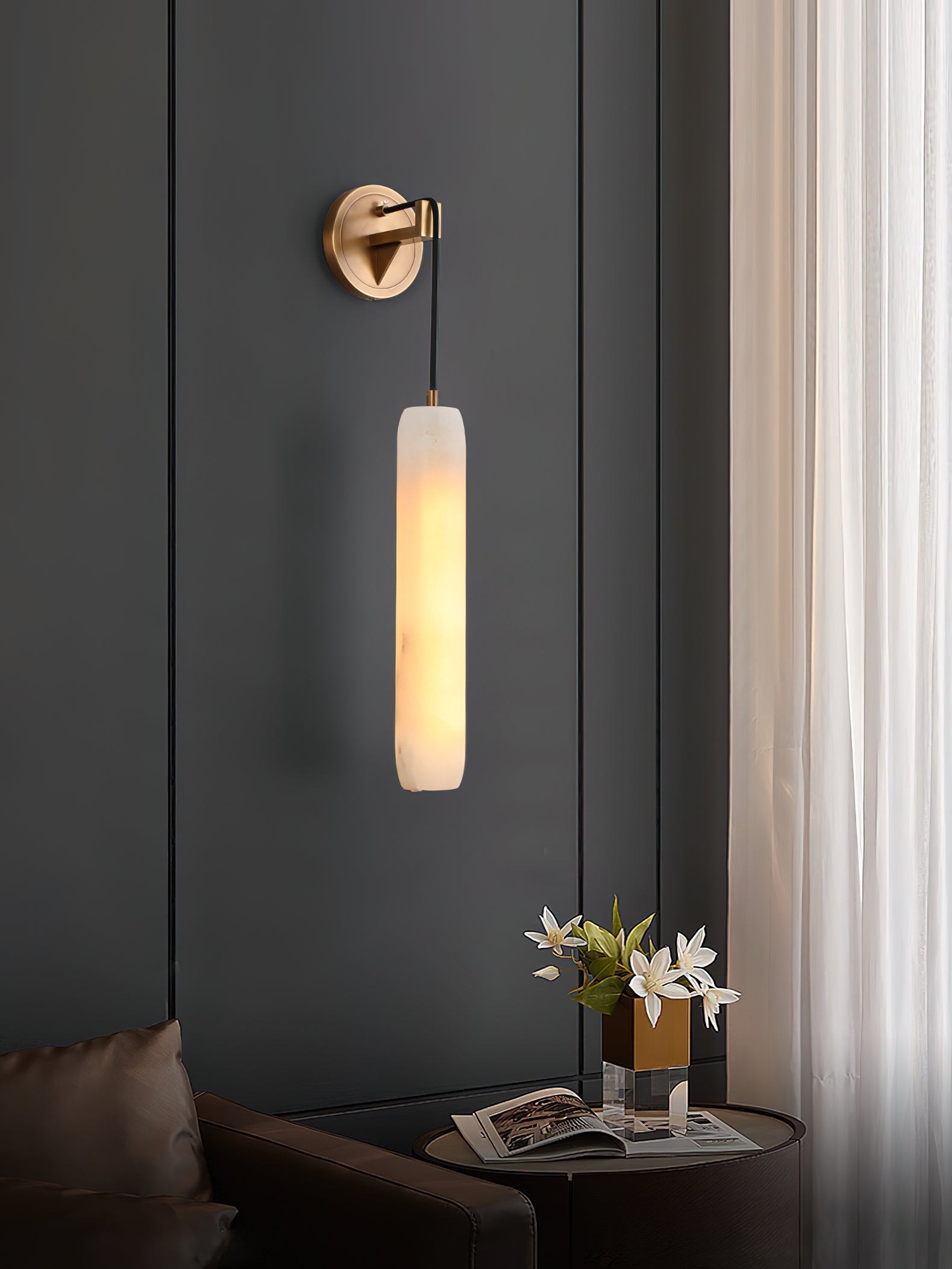 Cayum Alabaster Wall Light
