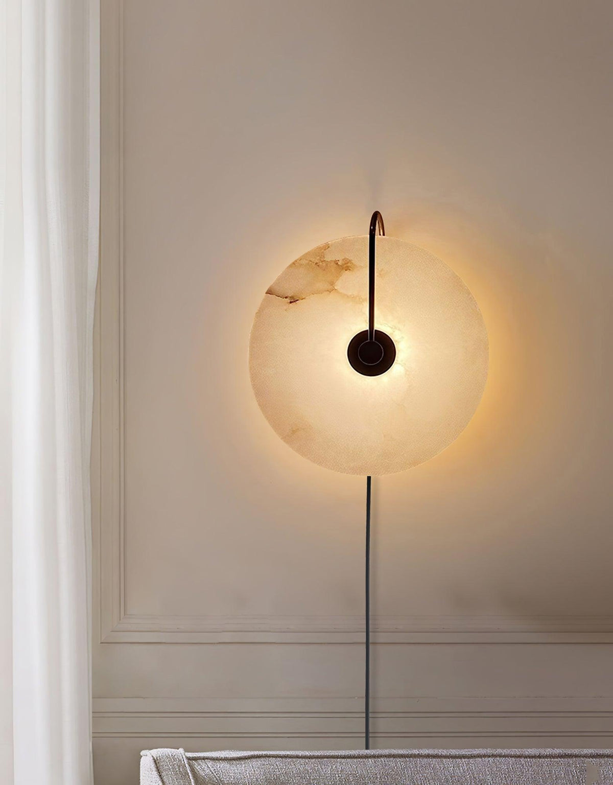 Alabaster LED Plug-In Wall Lamp – detail 34