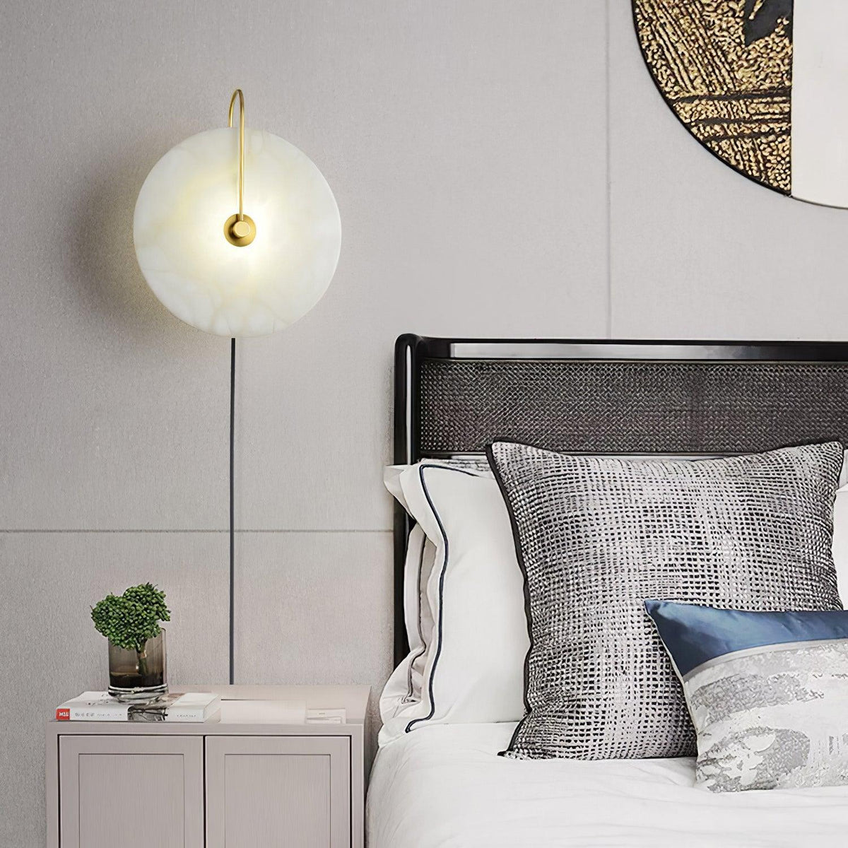 Alabaster LED Plug-In Wall Lamp – detail 10