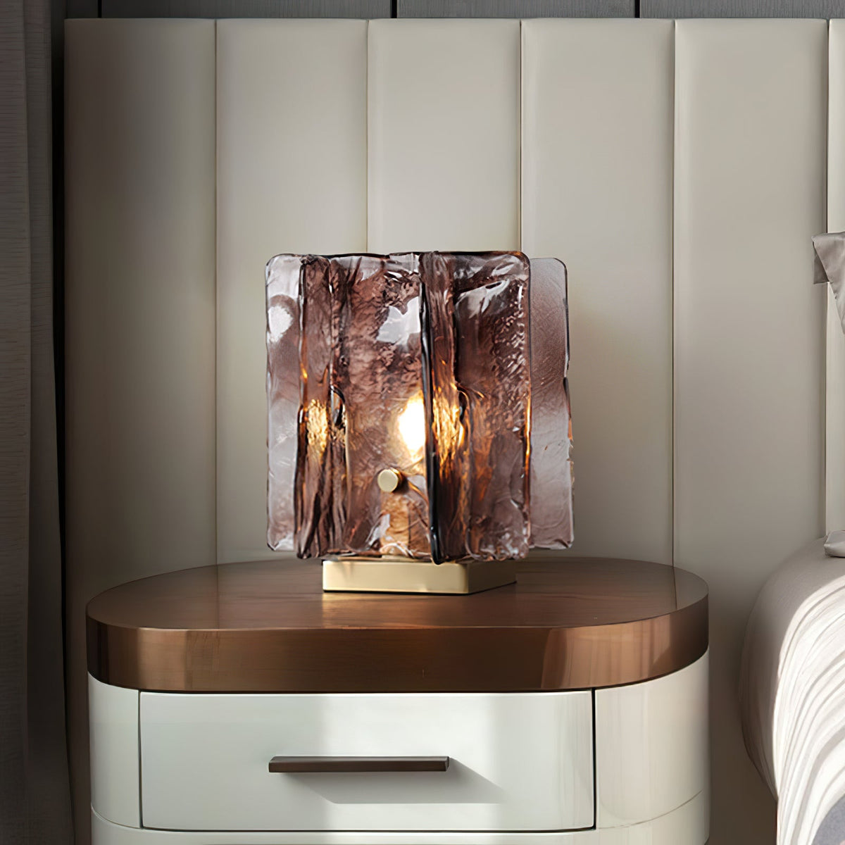 Amber Building Block Table Lamp - Vakkerlight