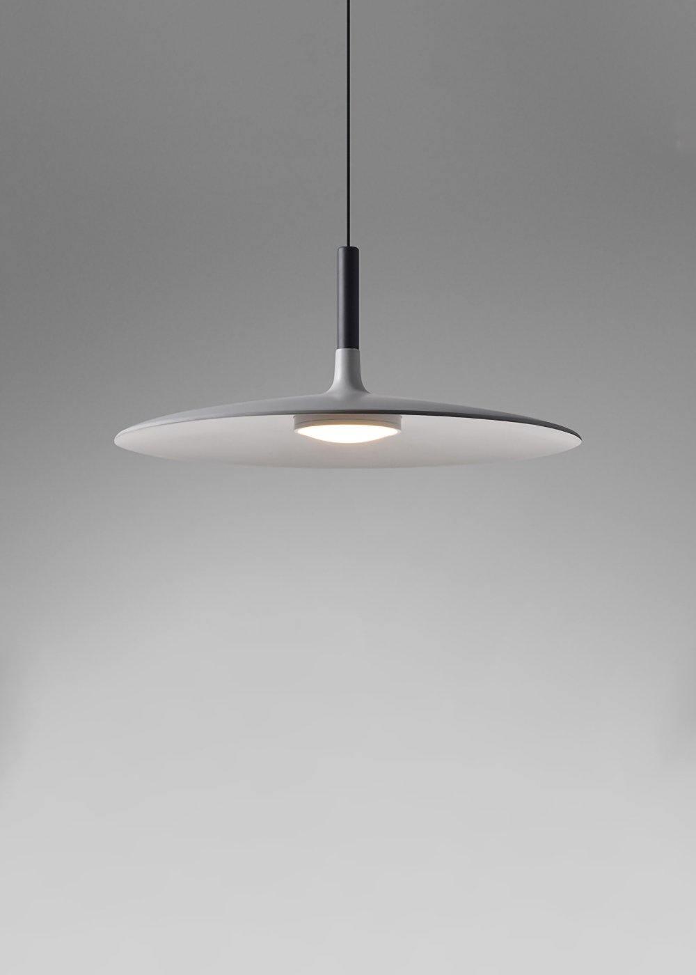 Larkin White Saucer Pendant Light – detail 25