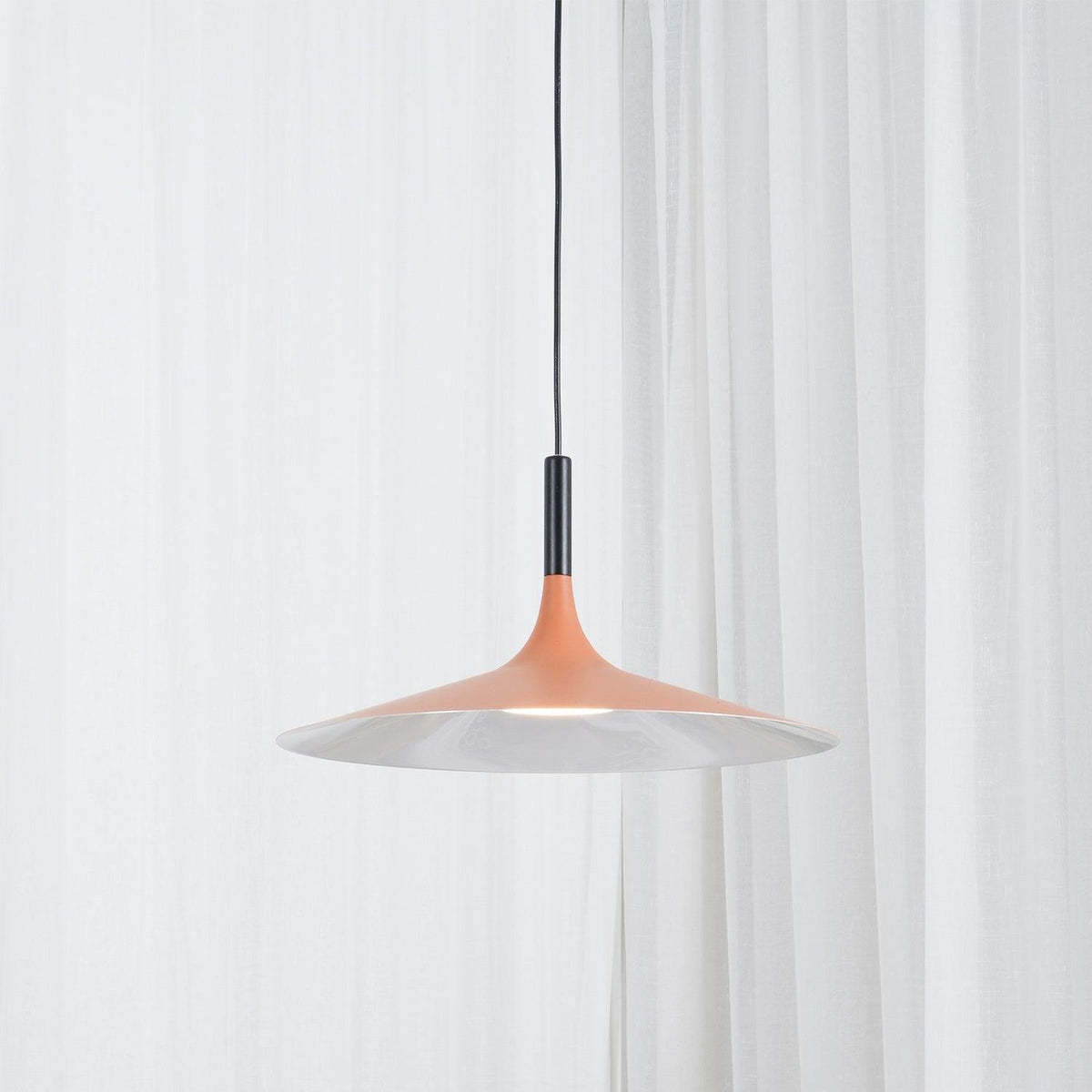 Larkin White Saucer Pendant Light – detail 34