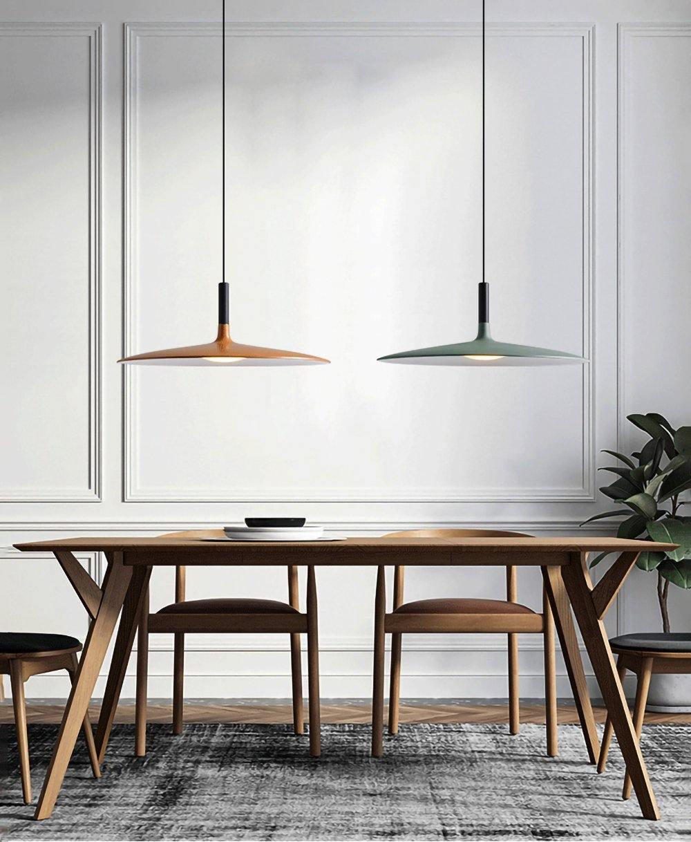 Larkin White Saucer Pendant Light – detail 31