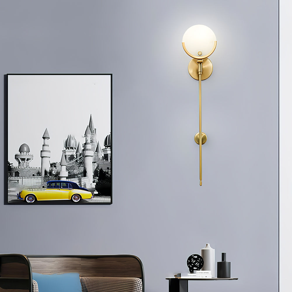 Ava Alabaster Brass Wall Lamp – detail 7