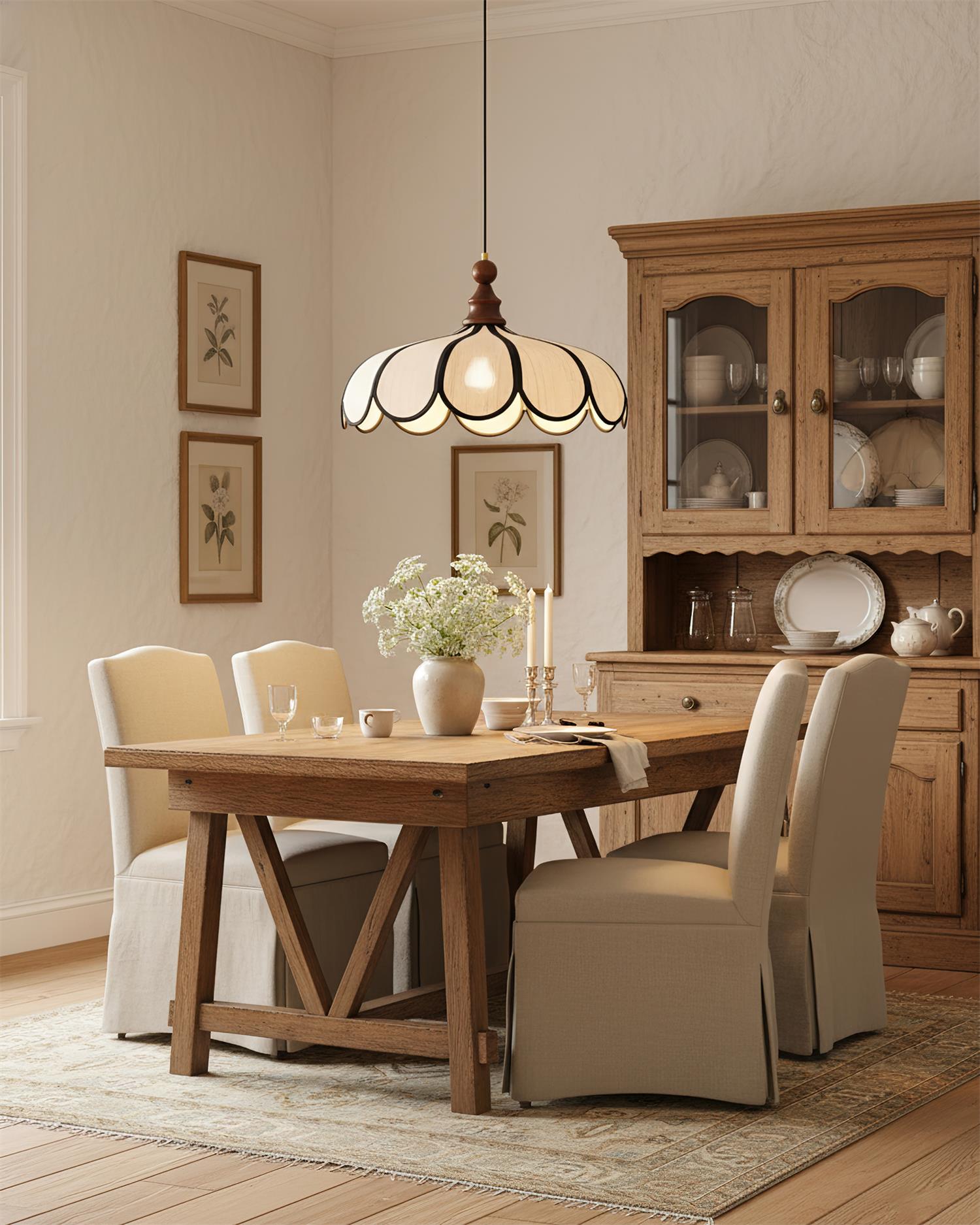 Oriay Scalloped Pendant Light