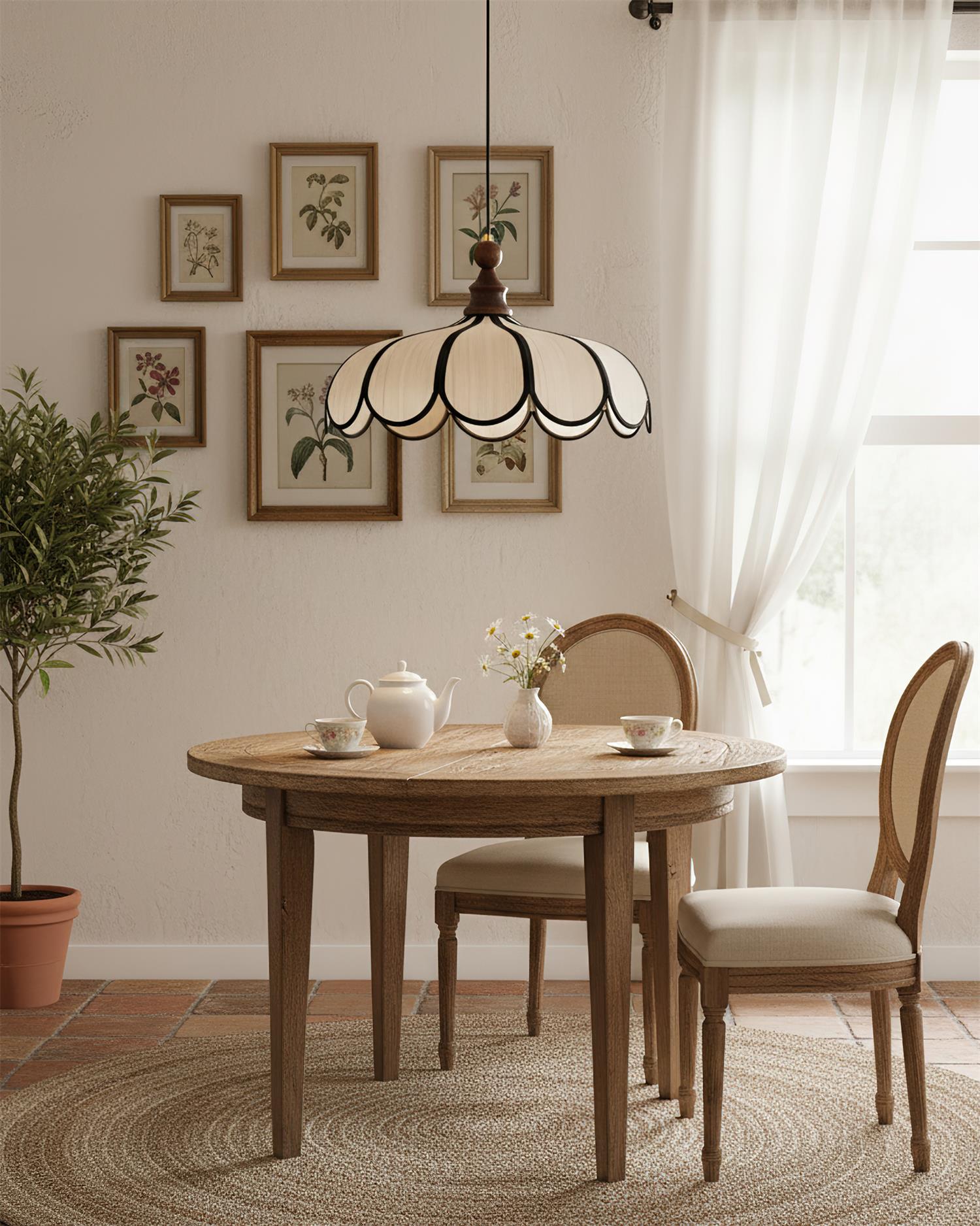 Oriay Scalloped Pendant Light