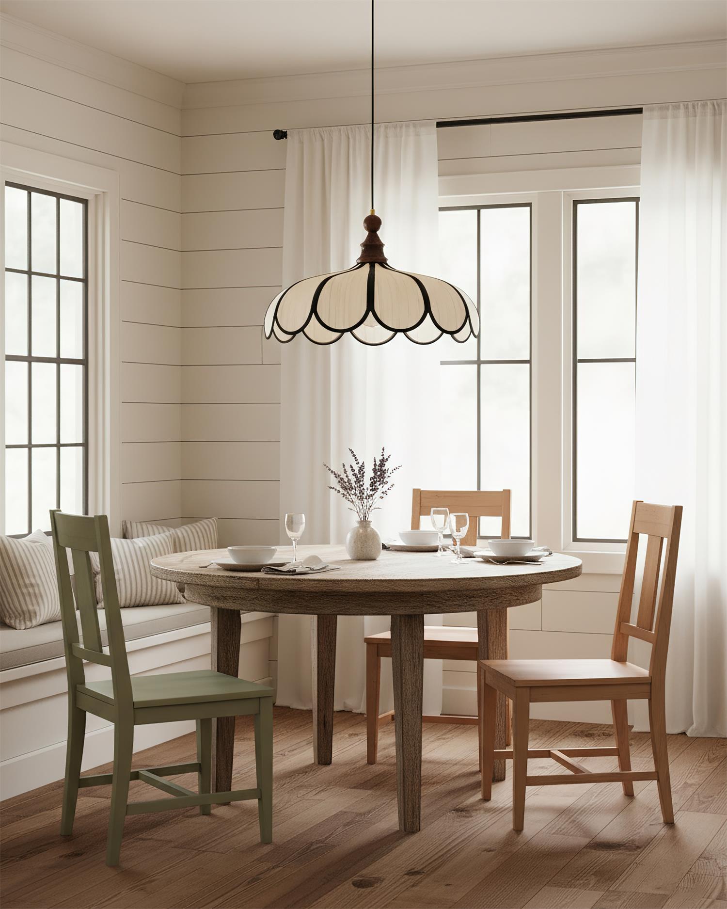 Oriay Scalloped Pendant Light