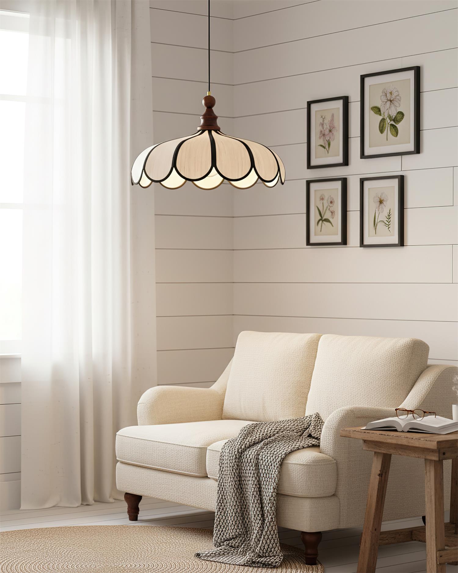 Oriay Scalloped Pendant Light