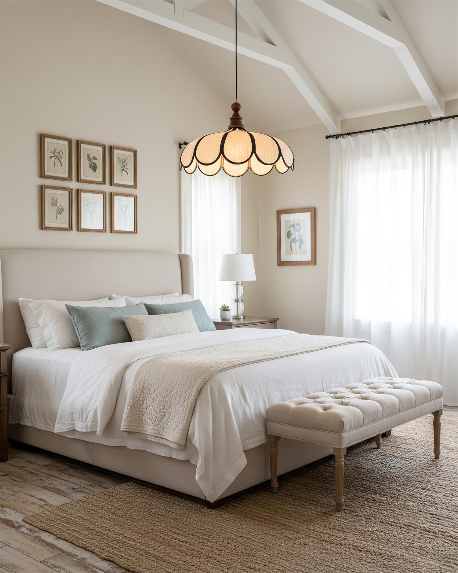 Oriay Scalloped Pendant Light