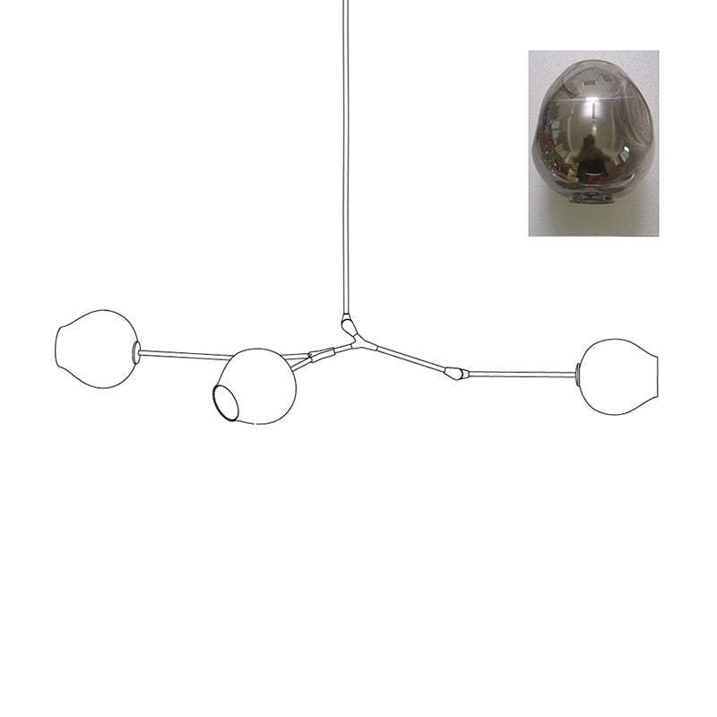 Perry Globe Horizontal Chandelier – detail 27