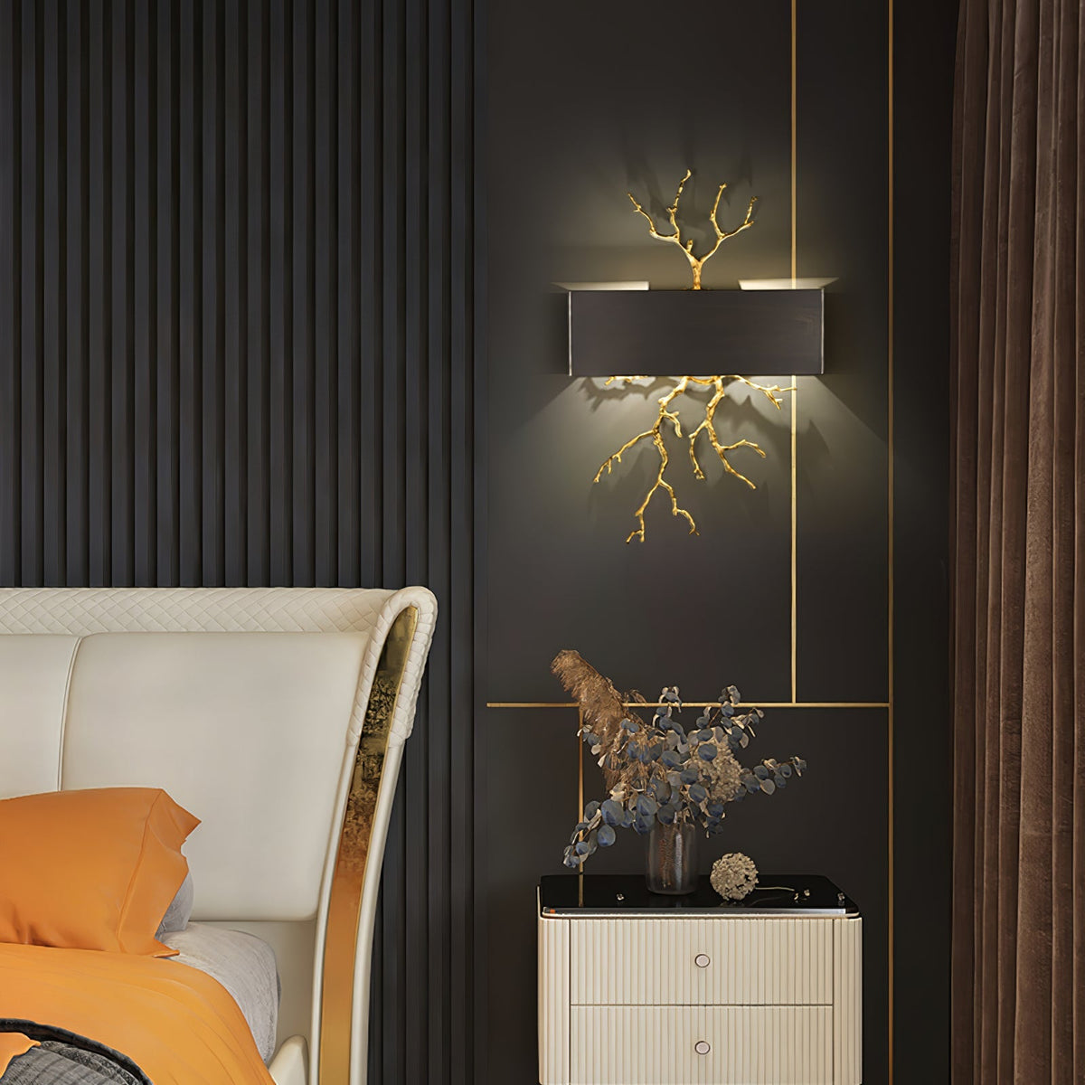 Brass Branch Wall Lamp – detail 13