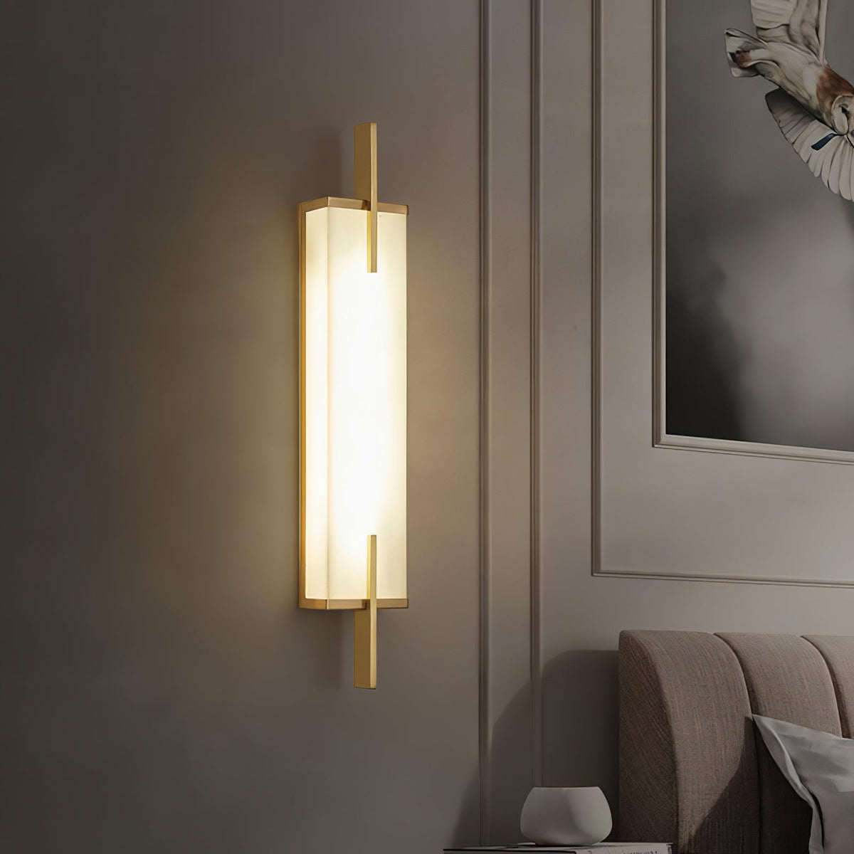 Calliope Alabaster Wall Sconce – detail 4