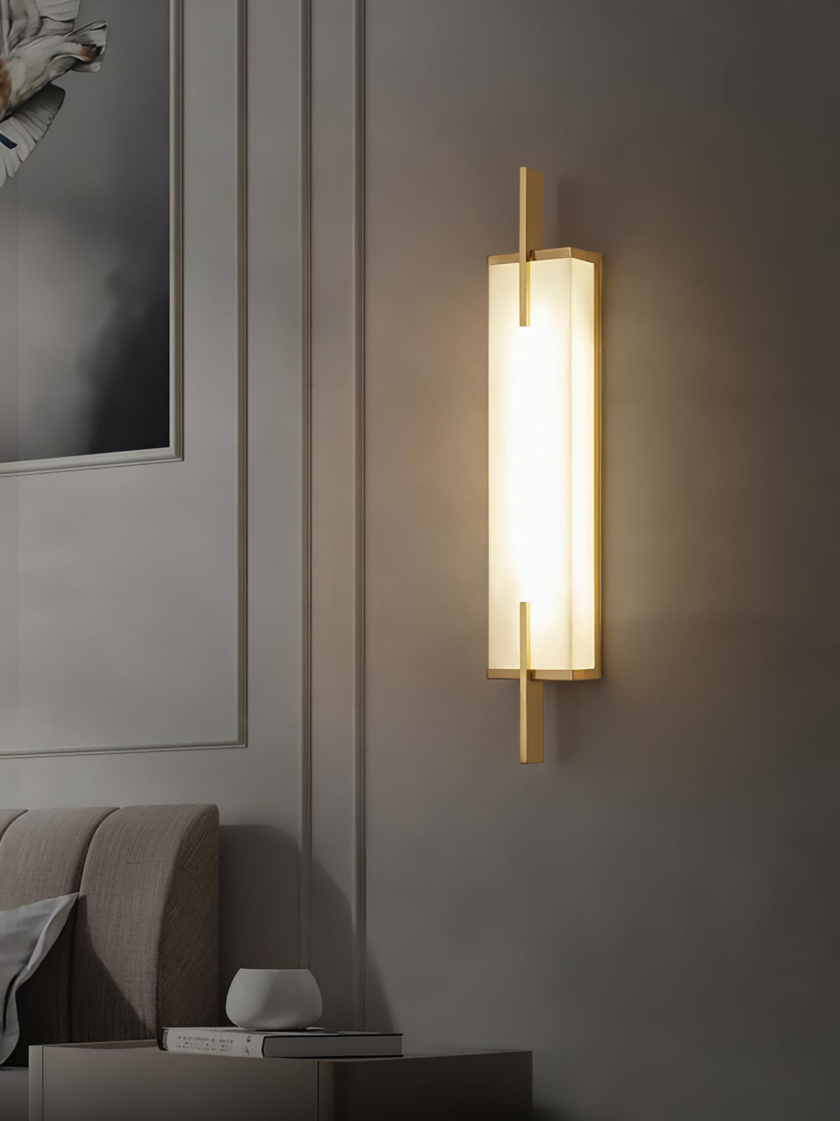 Calliope Alabaster Wall Sconce – detail 35