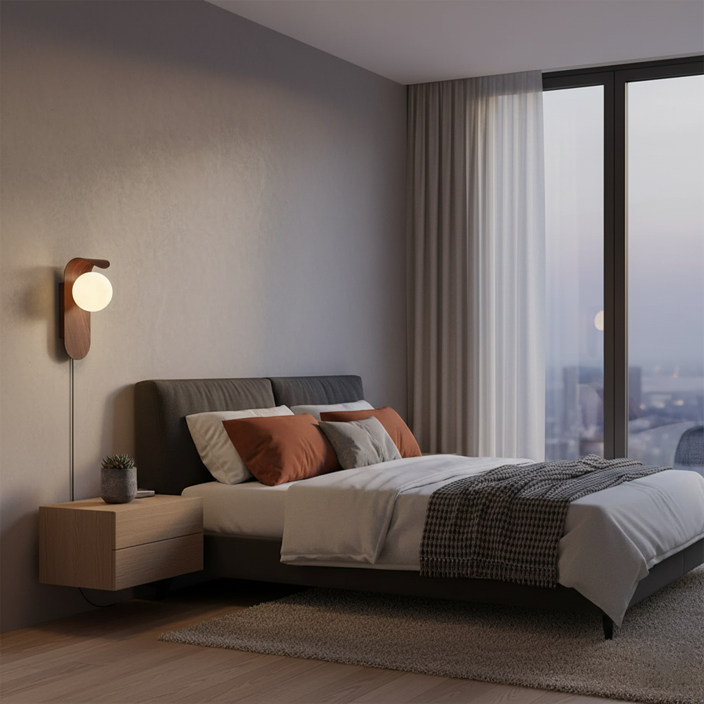 Axes Plug In Wall Light