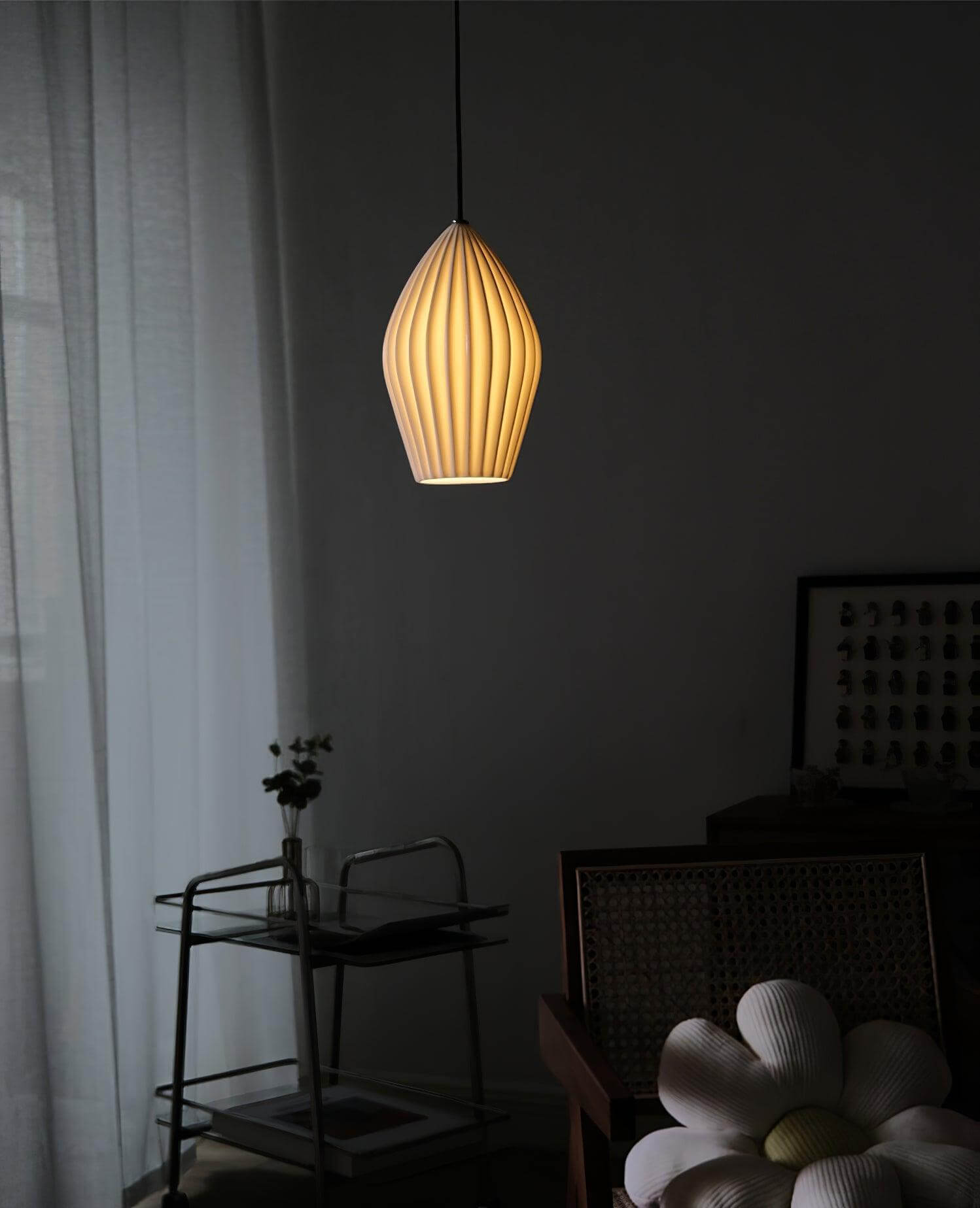 Torri Ribbed Pendant Light
