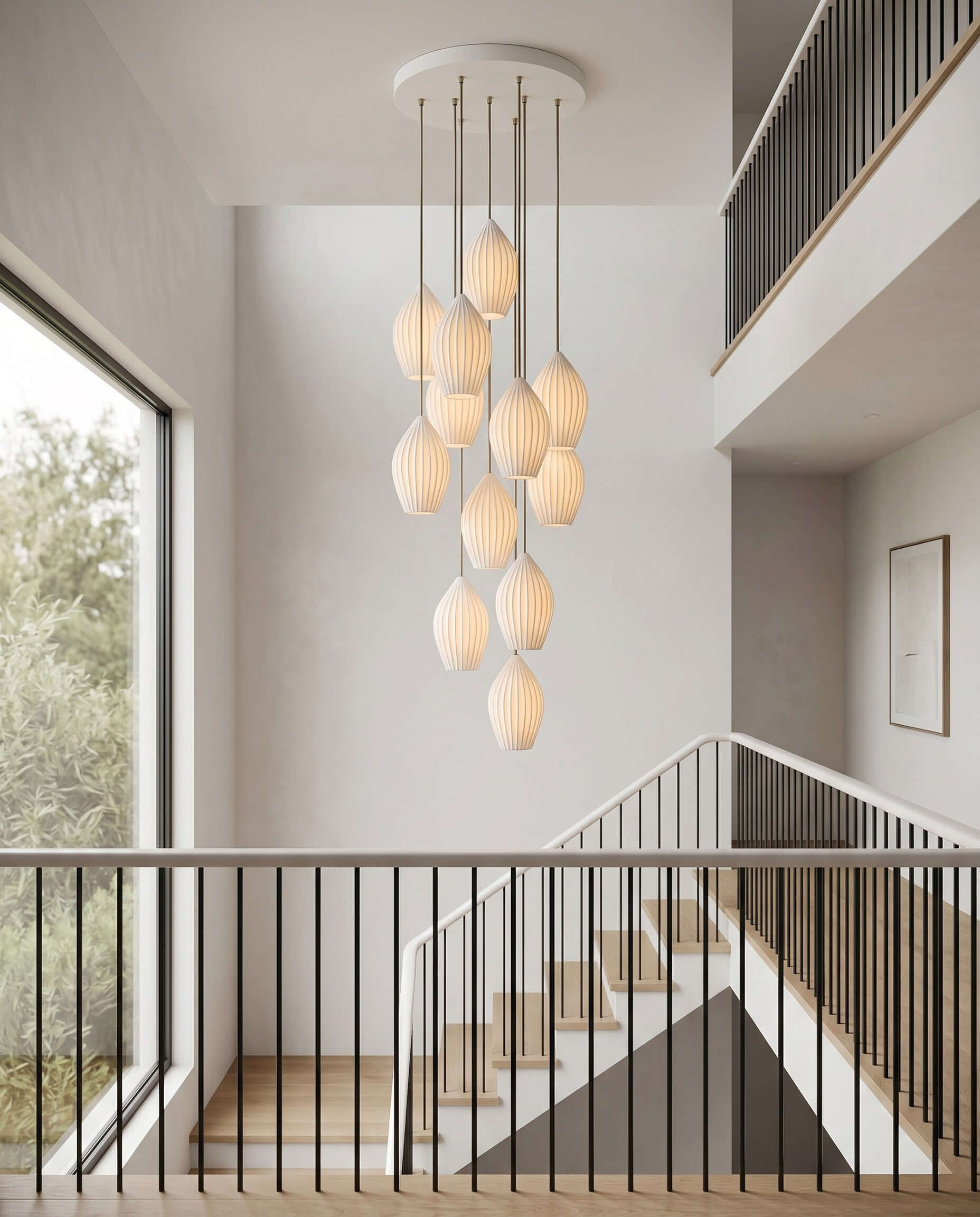 Torri Ribbed Pendant Light