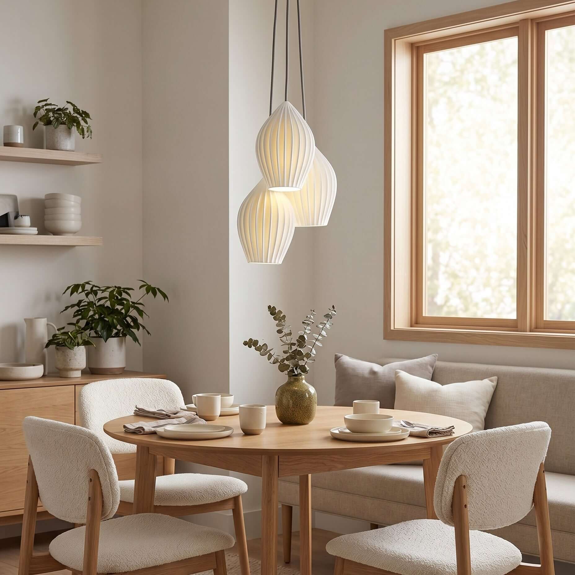 Torri Ribbed Pendant Light