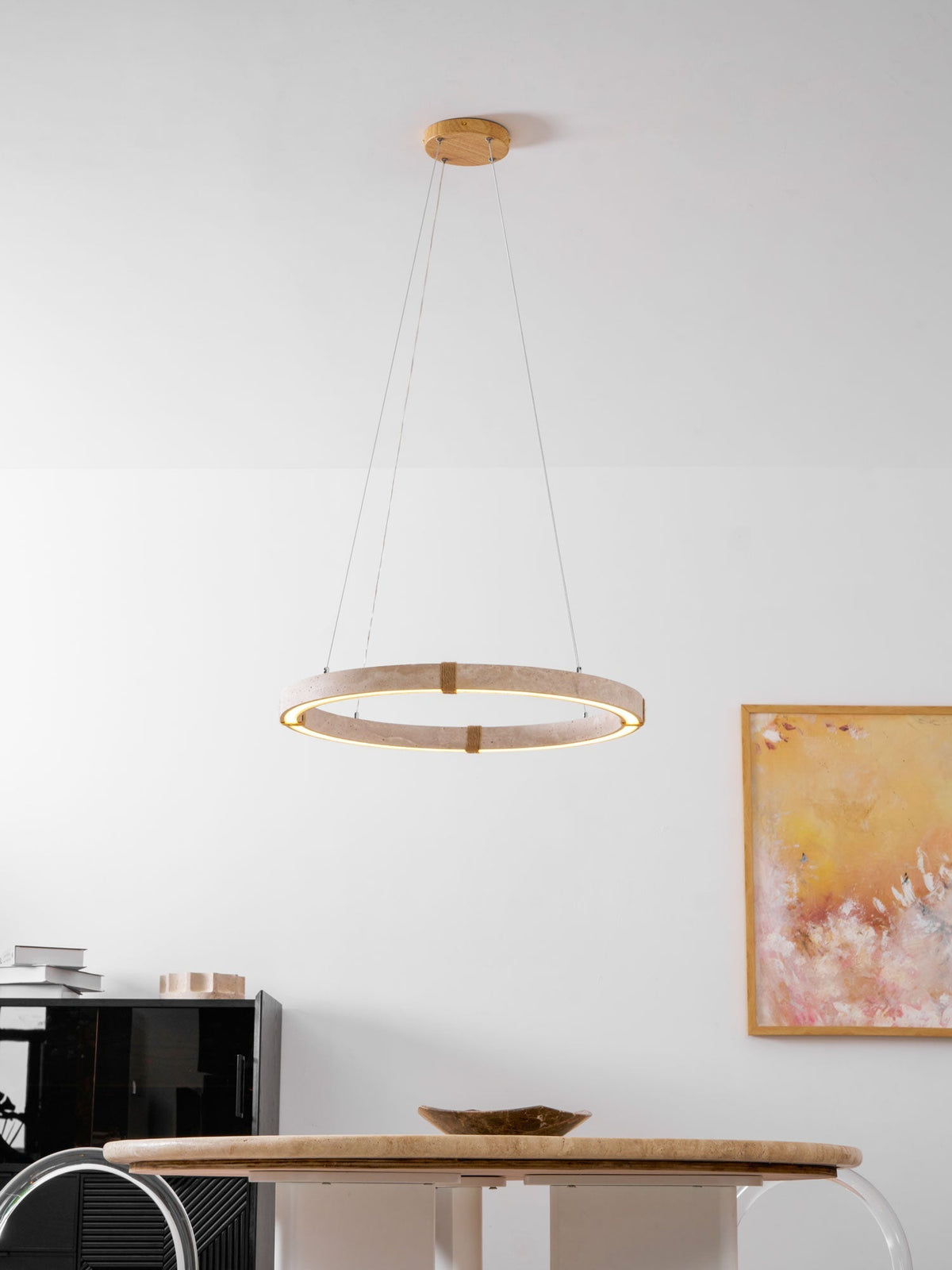 Circle Travertine Pendant Lamp – detail 16