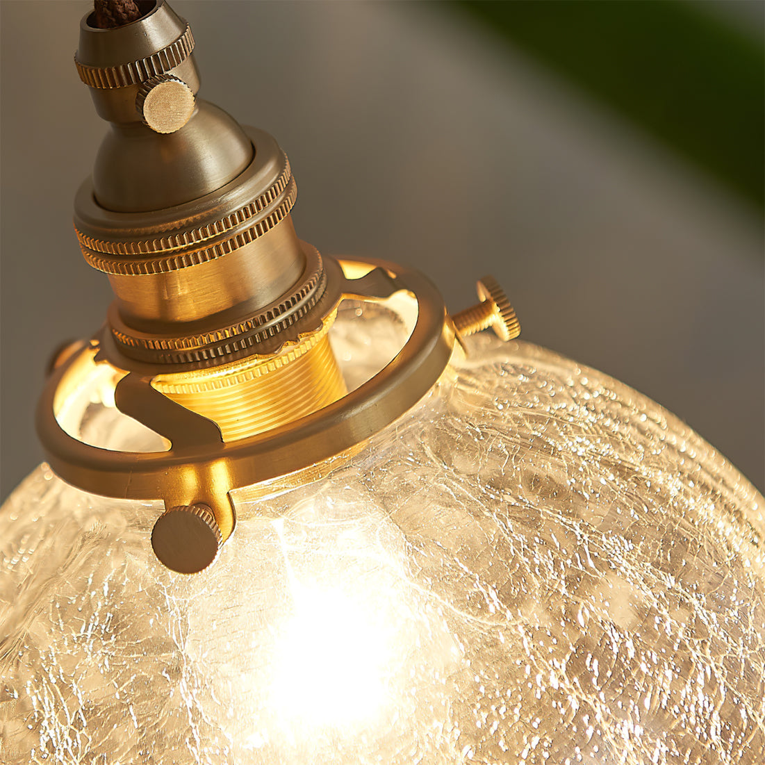 Crackle Glass Pendant Light – detail 4