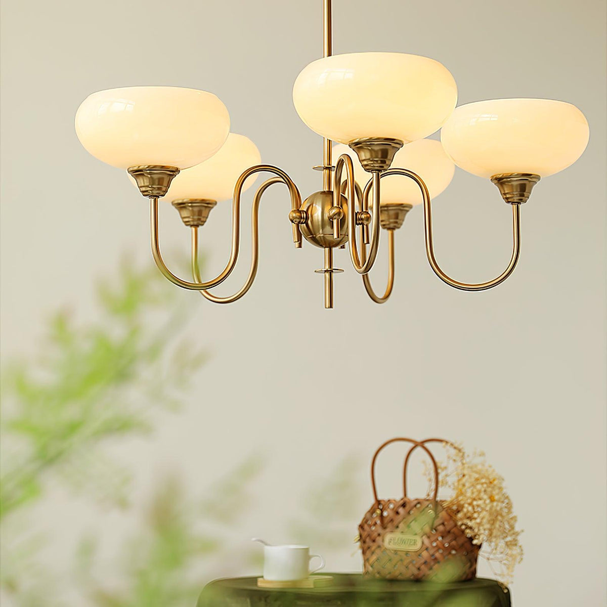 Creamy Persimmon Chandelier – detail 4