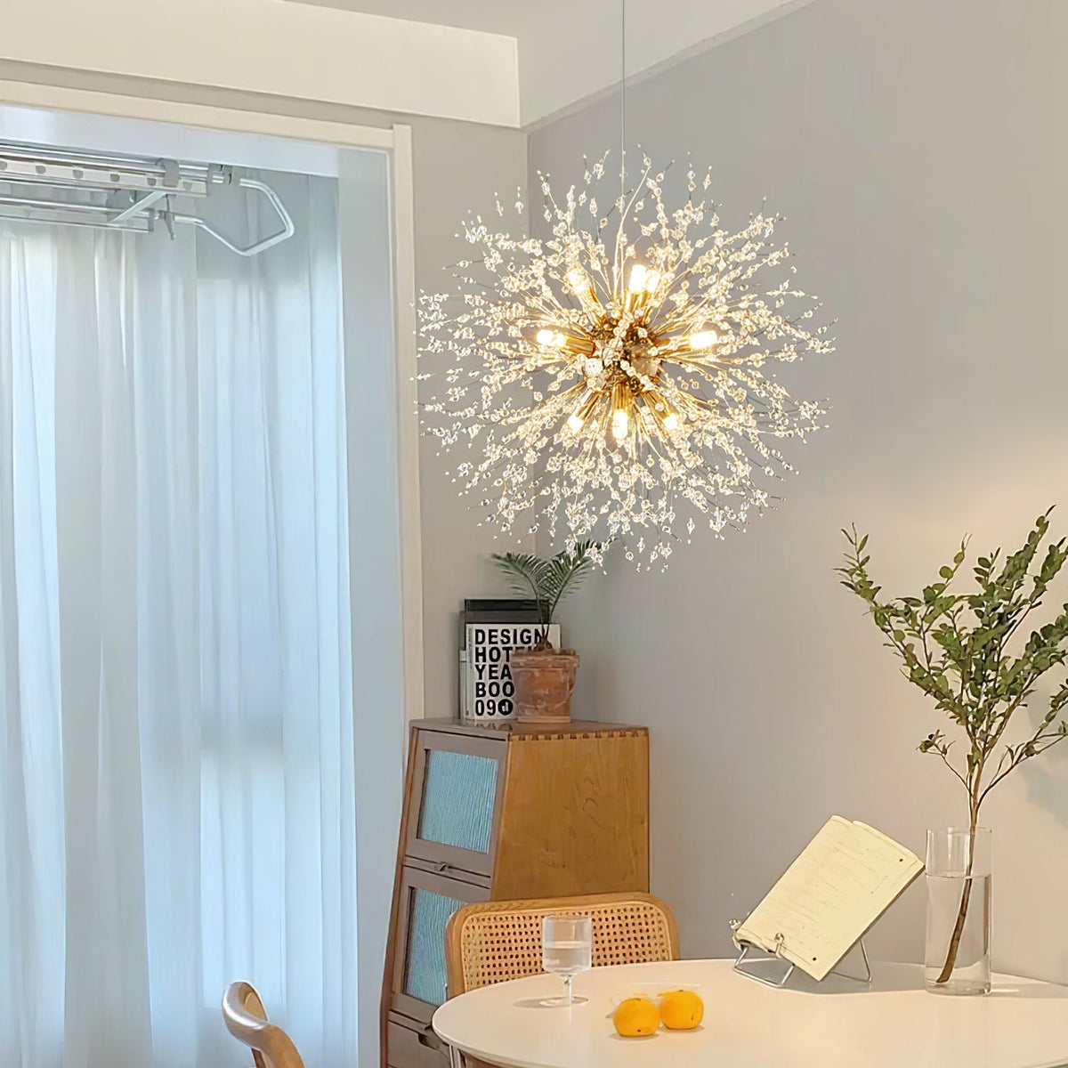 Crystal Dandelion Chandelier – detail 2