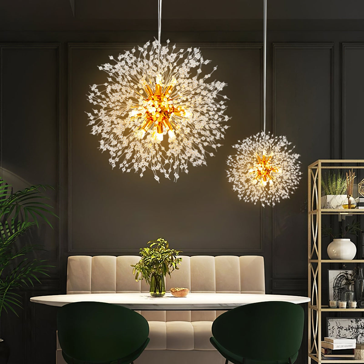 Crystal Dandelion Chandelier – detail 4