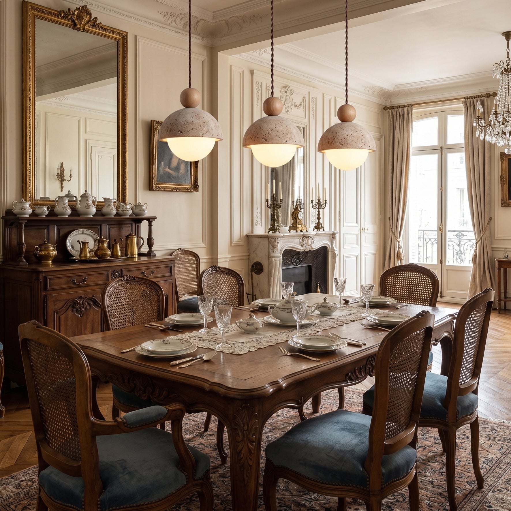 Serolen Travetine Pendant Light