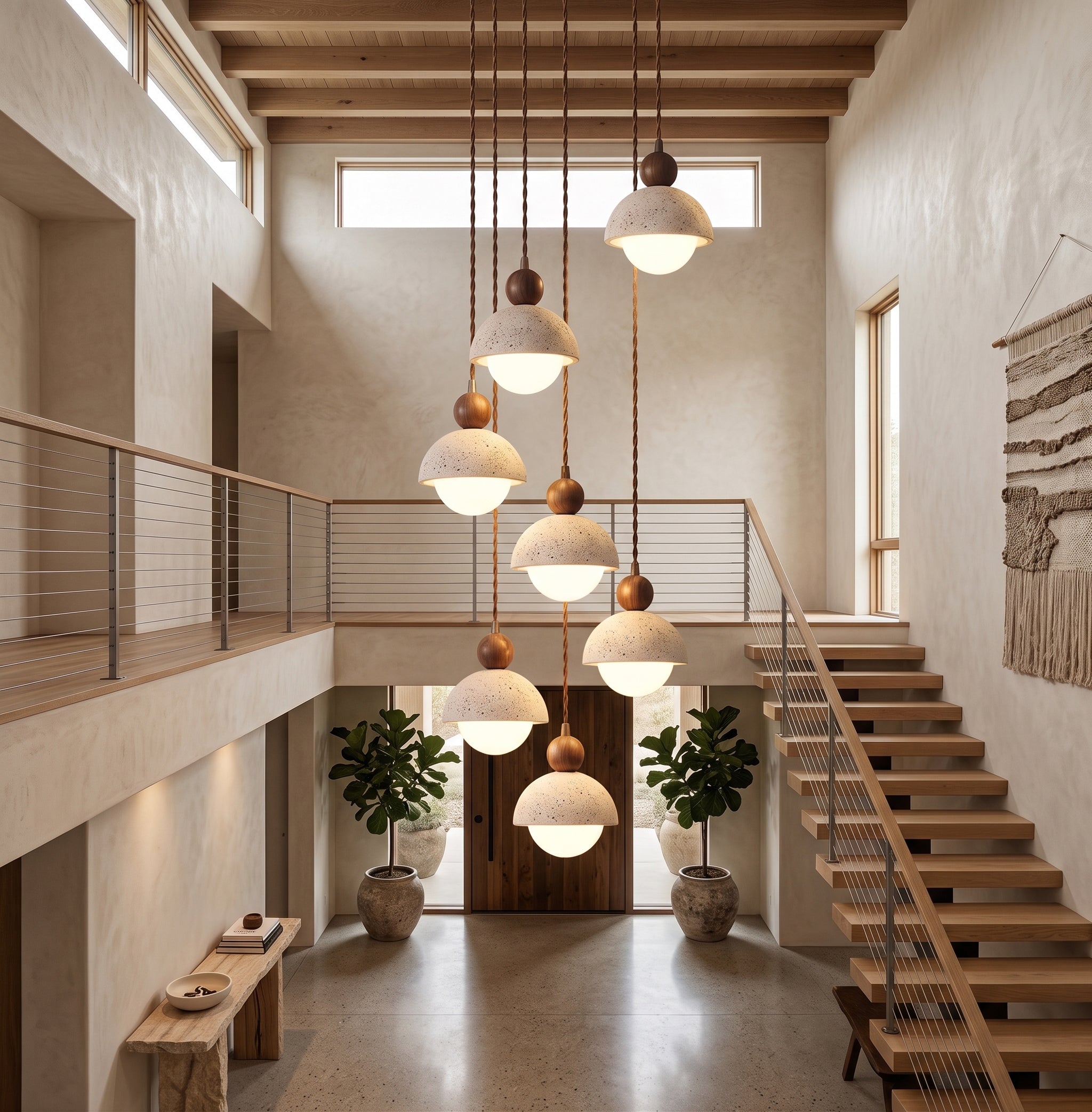 Serolen Travetine Pendant Light