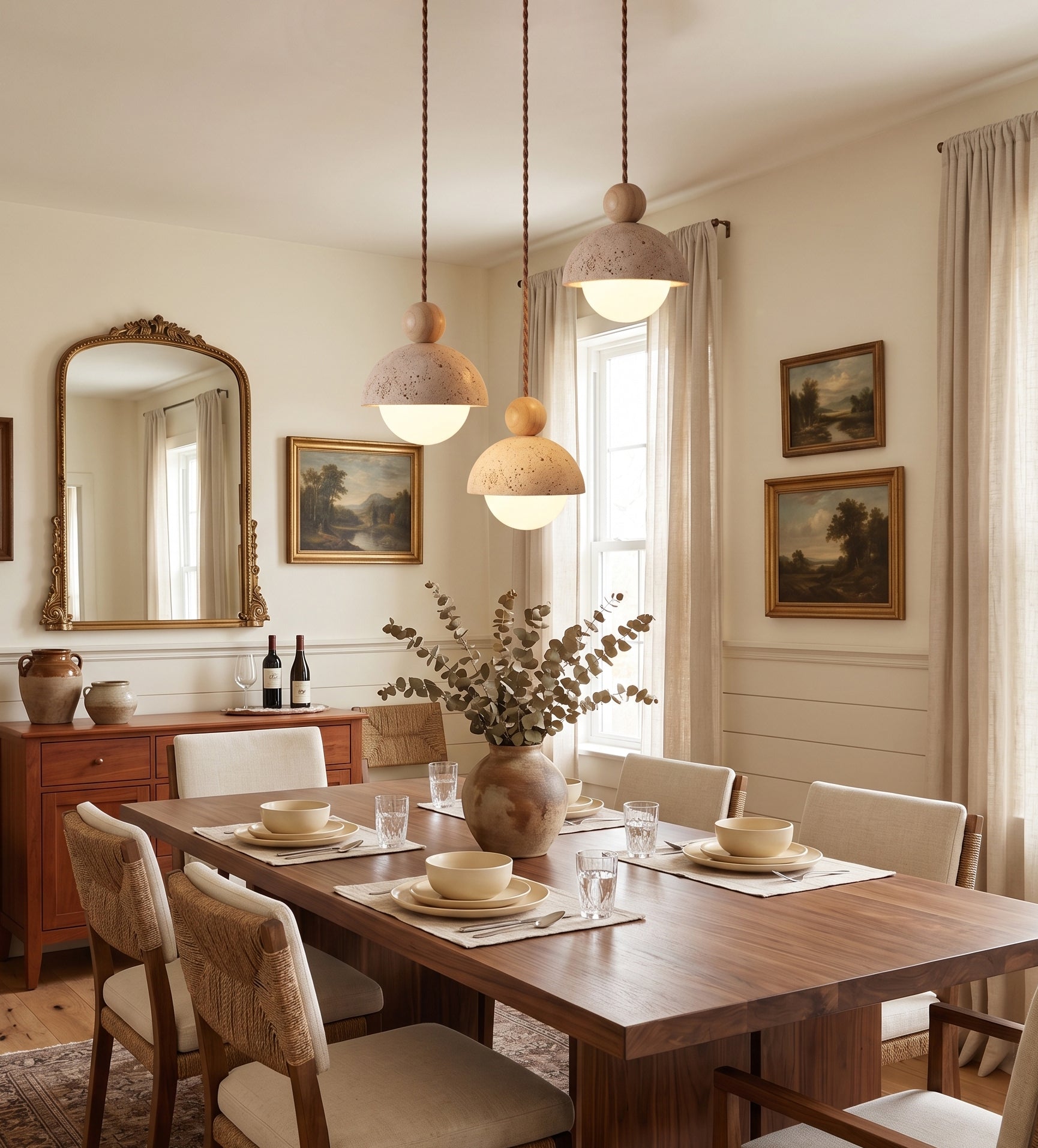 Serolen Travetine Pendant Light