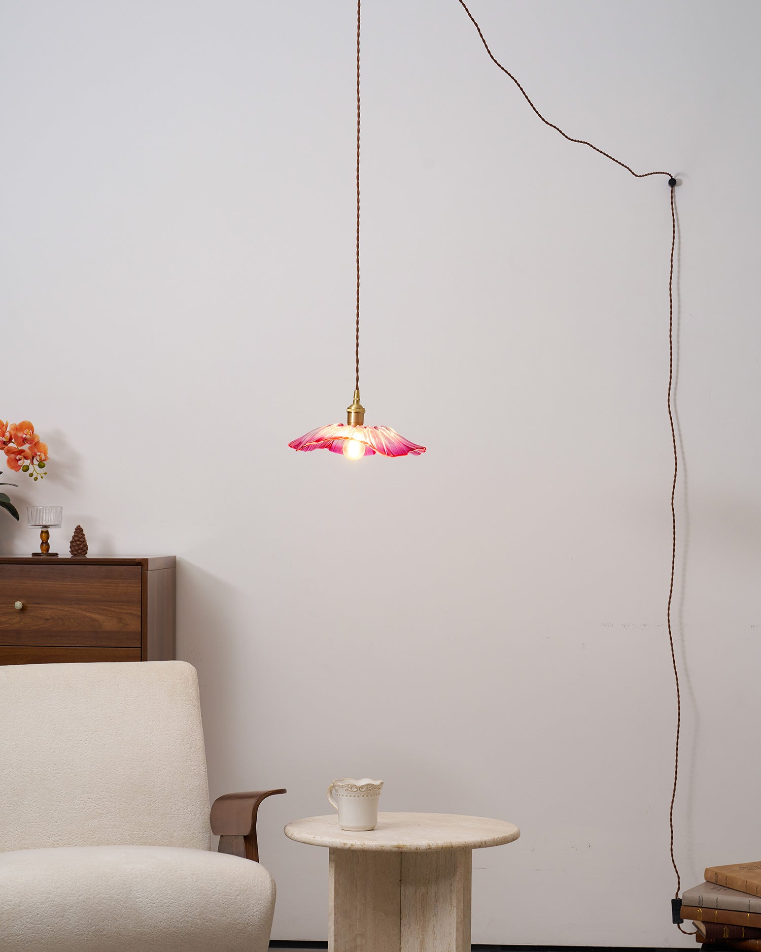 Rodenford Flower Plug In Pendant Light