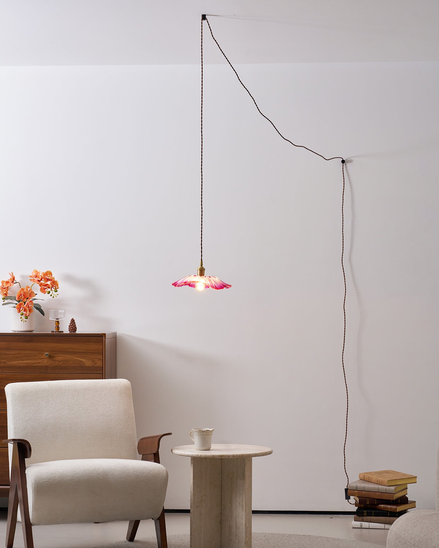 Rodenford Flower Plug In Pendant Light