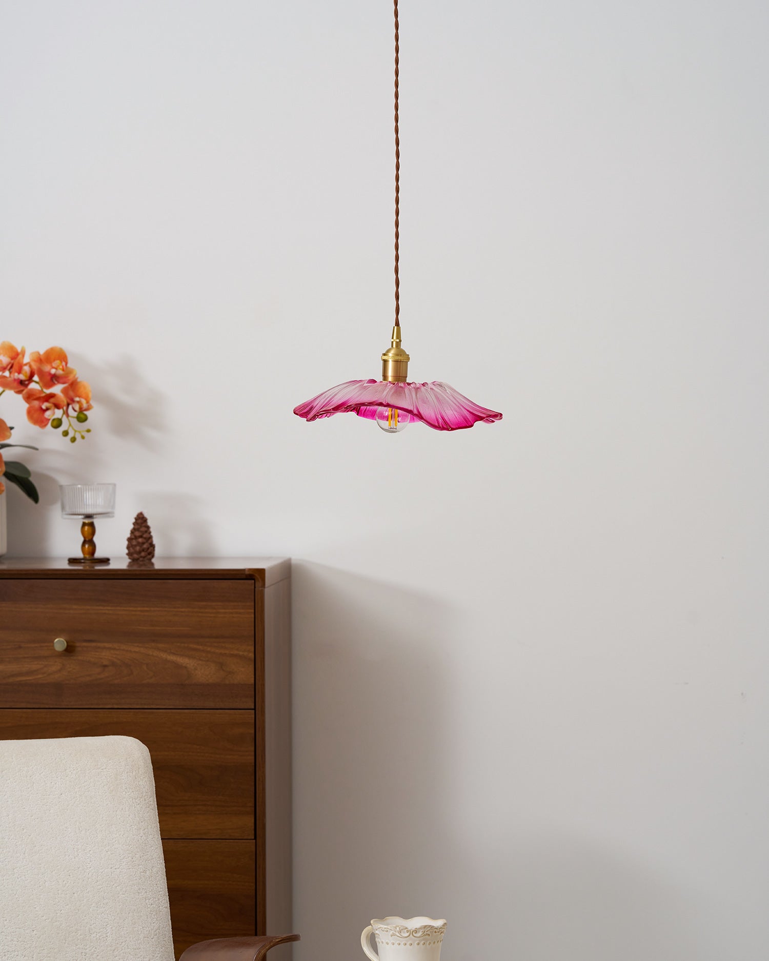 Rodenford Flower Plug In Pendant Light