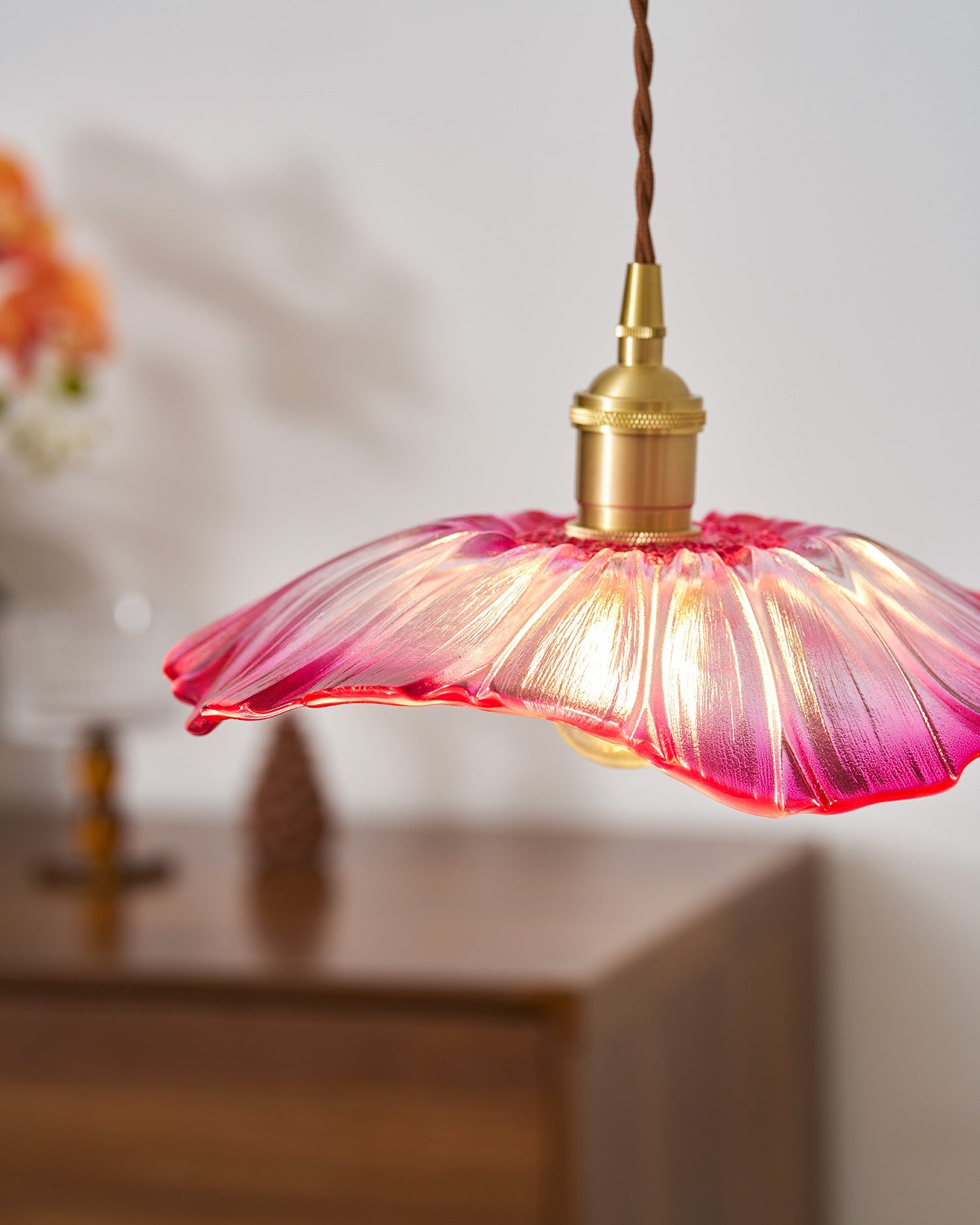 Rodenford Flower Plug In Pendant Light